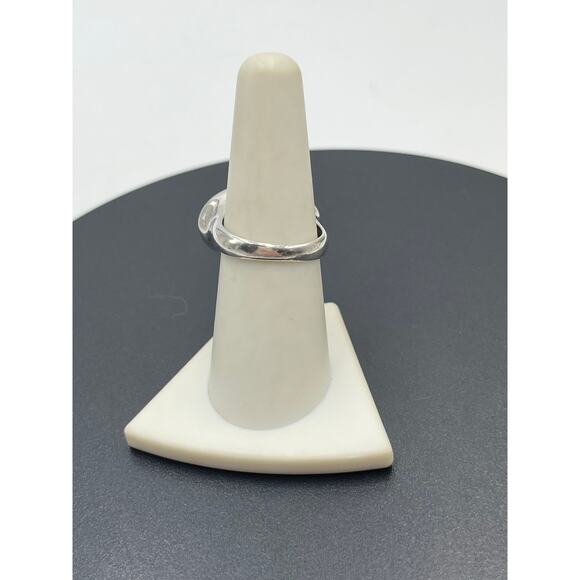 TJ 925 G Signed Designer Oval Sterling Silver Oval Filigree Ring Sz 7.5 - Picture 10 of 12